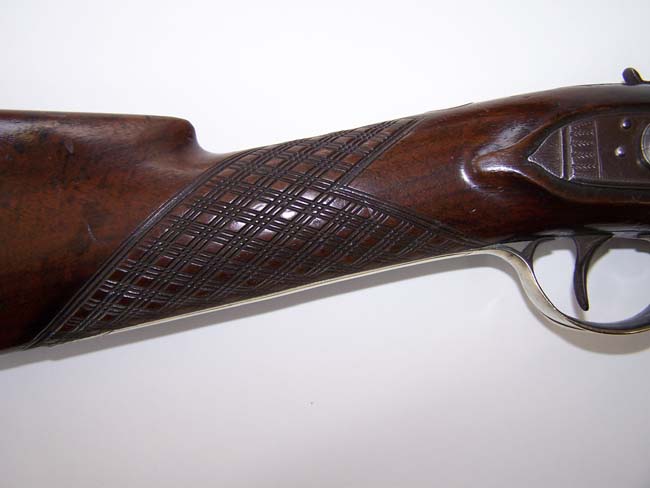 A fine English brass barreled flintlock Blunderbuss with spring bayonet circa 1813-1815 — image 4